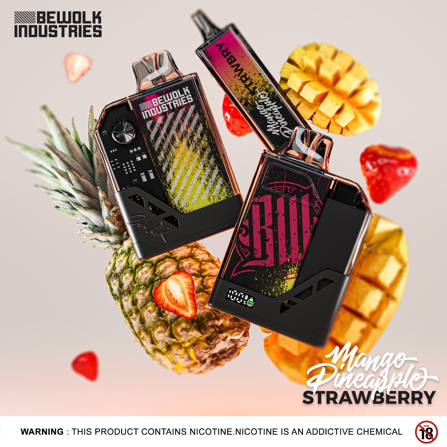 Bewolk LED Disposable Bar 6000 Puff 50mg