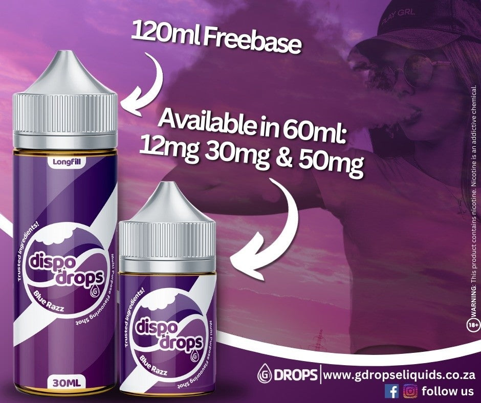 G-Dropz E-Liquids Dispo Drops Fruits 60ml Longfill - Combo