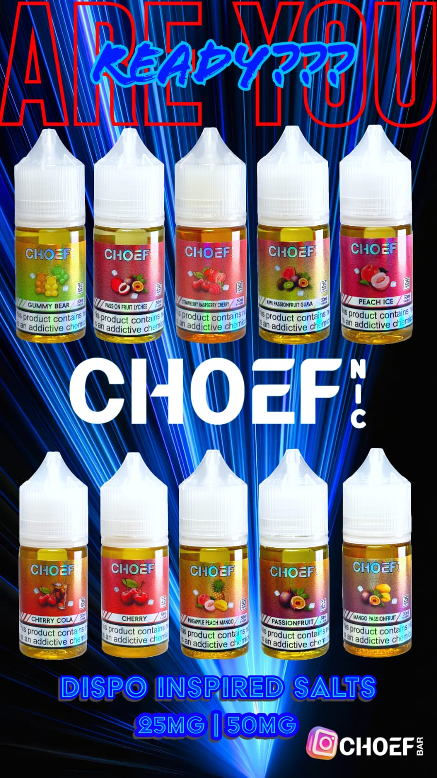ChoefNic Salt Nic 30ml