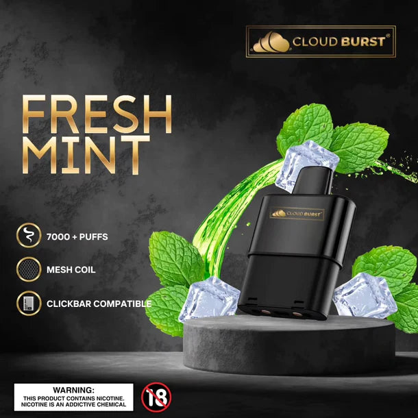 Click Bar 7000 Puff Flavour Cartridges 5% per Cartridge