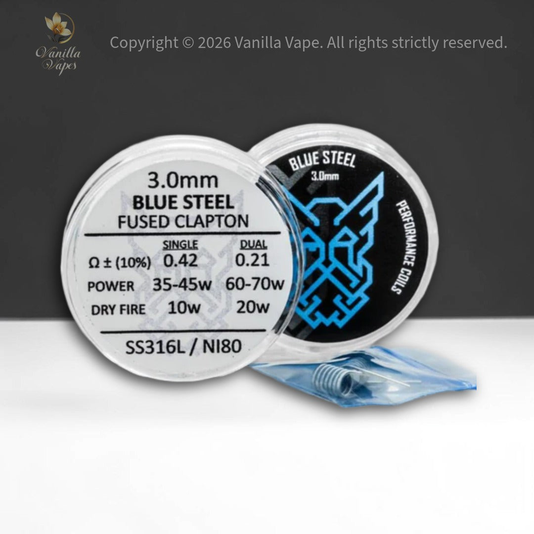 Bearded Viking - Blue Steel Fused Clapton 28 SS 3mm