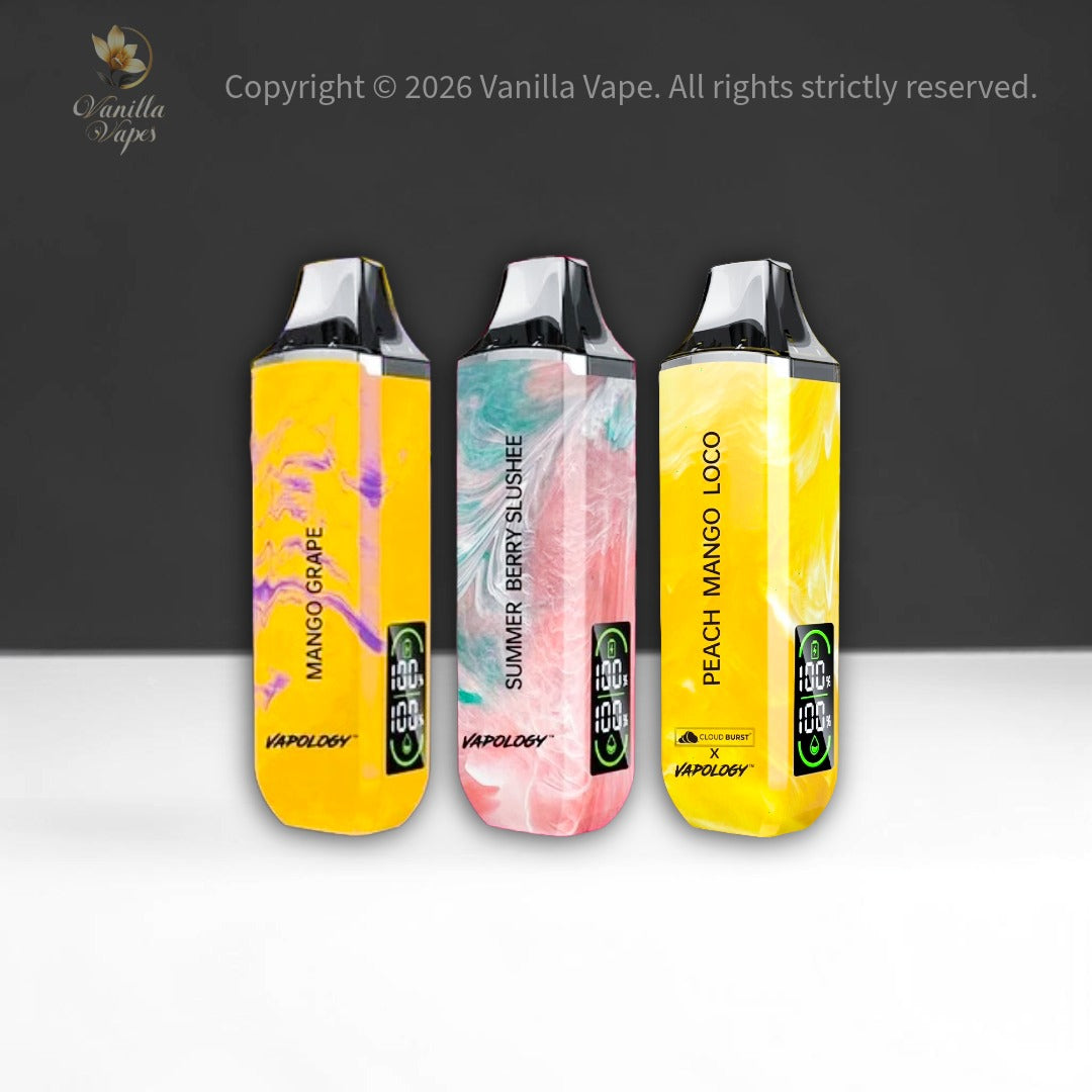 Vapology 12000 Puff Disposables Vanilla Vape Vapology 12000 Puff Disposables Vanilla Vape
