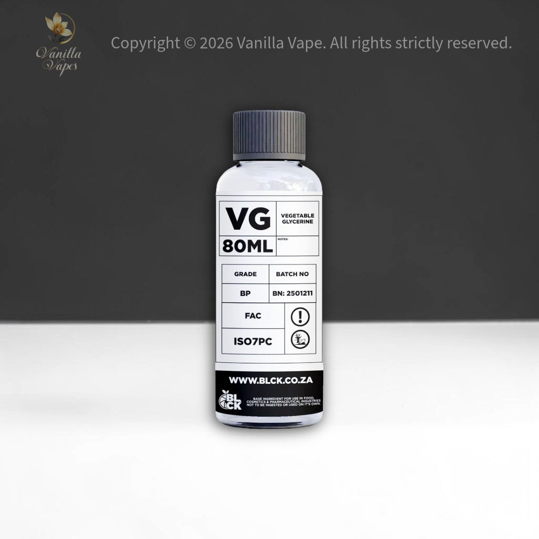 BLCK Flavor Vegetable Glycerine Additive 80ml (100ml PET Bottle)