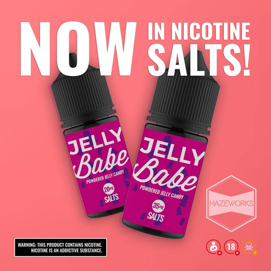 Hazeworkz Jelly Babe/Ice  Nic Salts 30ml