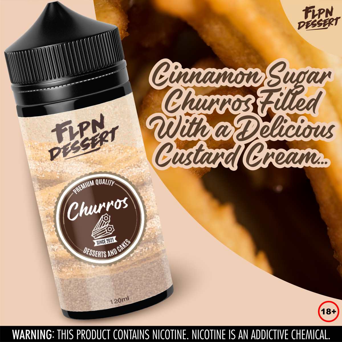 Cosmic Dropz Flpn Dessert Churros 120ml 2mg