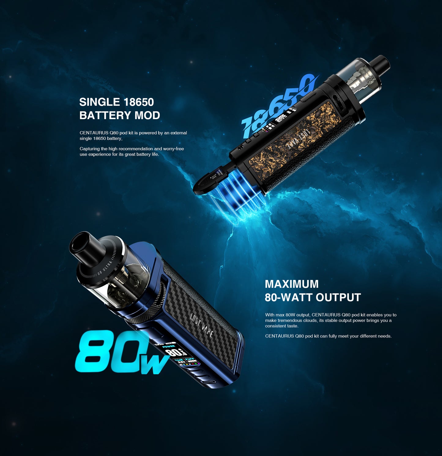 Lost Vape Centaurus Q80 Pod Mod