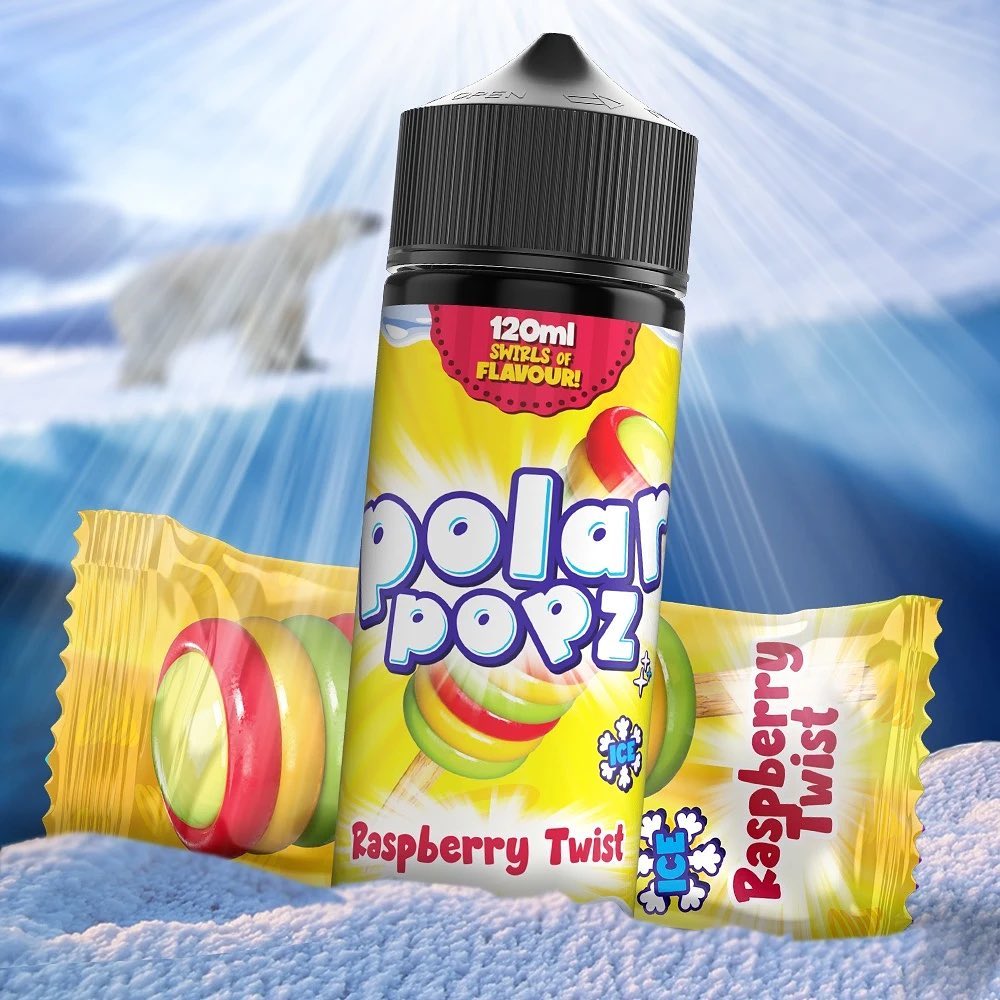 Vapology - Polar Popz Raspberry Twist 120ml 2mg