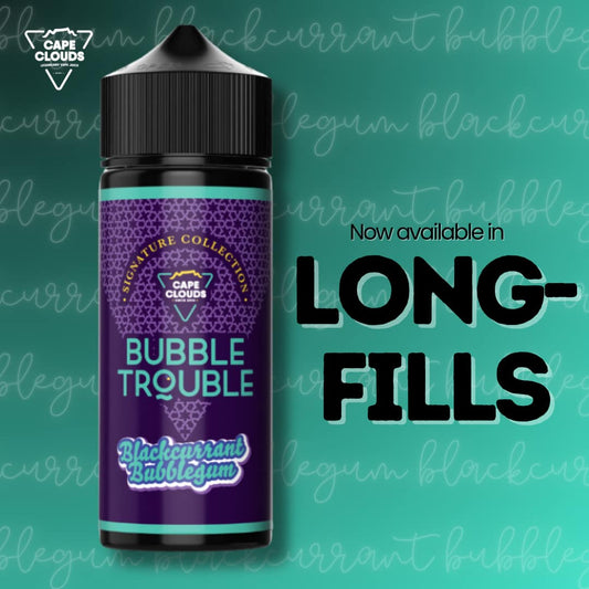 Cape Clouds Bubble Trouble Longfill 120ml 2mg - Combo