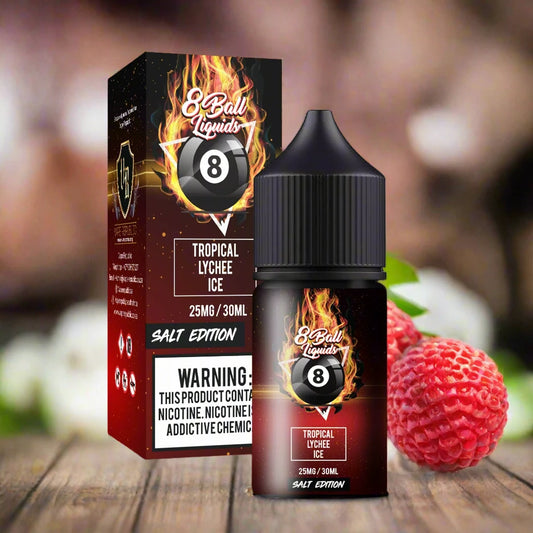 8 Ball Tropical Lychee Ice Nic Salts 50mg 30ml