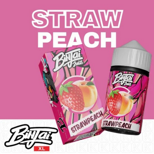 Binjai Straw Peach 120ml 3mg