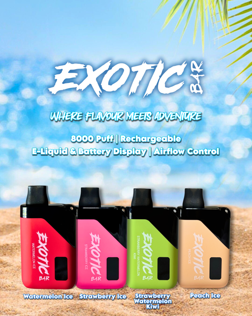 Exotic Bar 8000 Puff Disposable 4% Vanilla Vape Exotic Bar 8000 Puff Disposable 4% Vanilla Vape