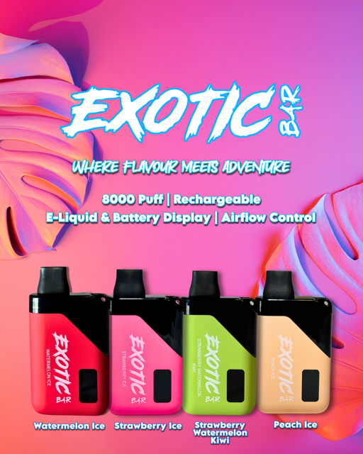 Exotic Bar 8000 Puff Disposable 4%