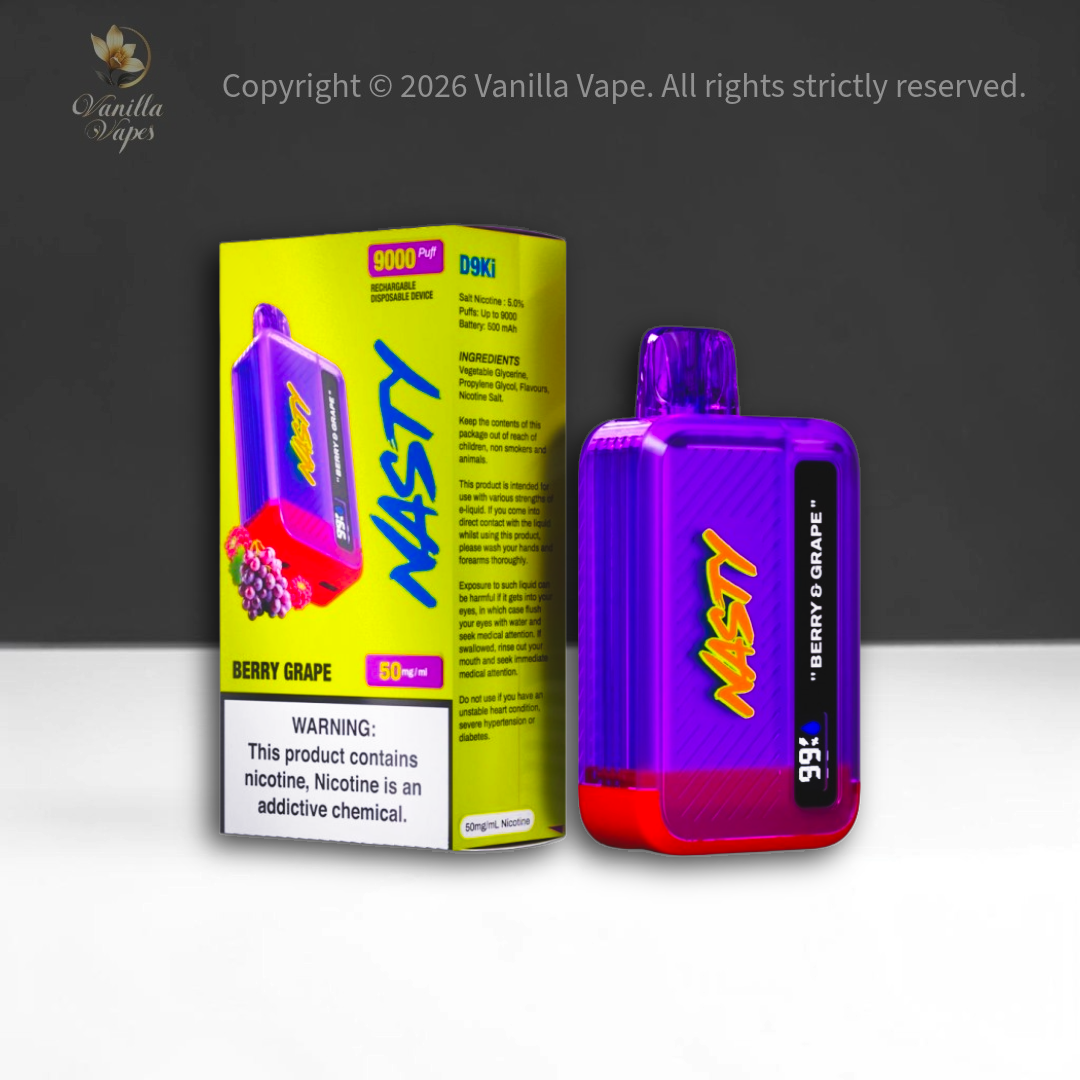 Nasty 9000 Puff Disposable Vape 5% – Vanilla Vape