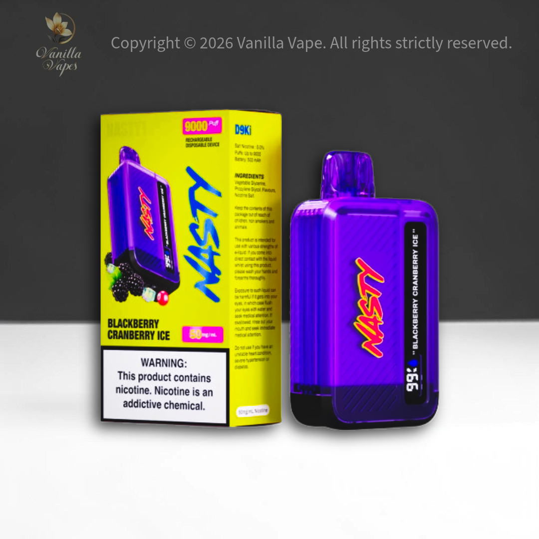 Nasty 9000 Puff Disposable Vape 5%  Vanilla Vape