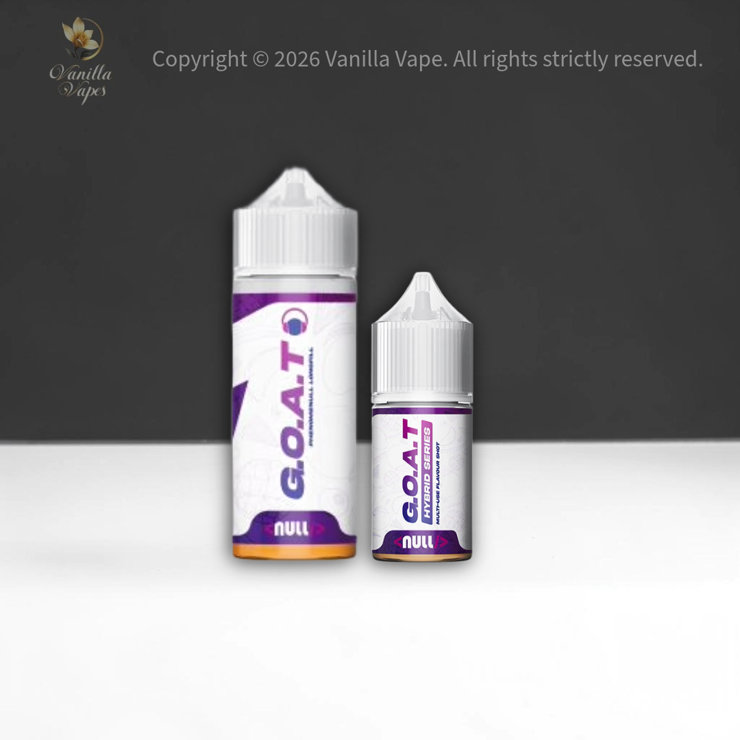 Null E-liquids Longfills Flavours - Flavor Shot Only