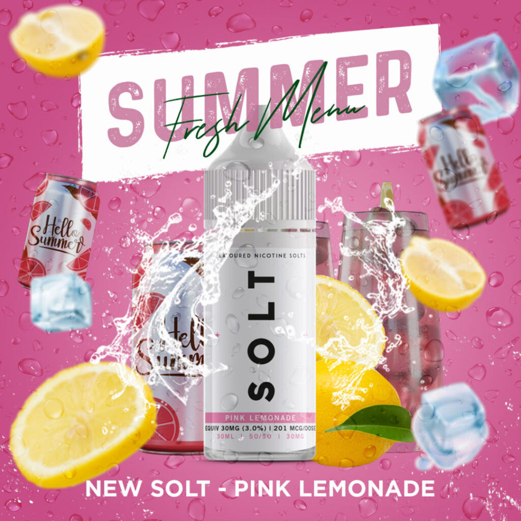 SOLT Black Ice/Pink Lemonade Nic Salts 30ml 30mg