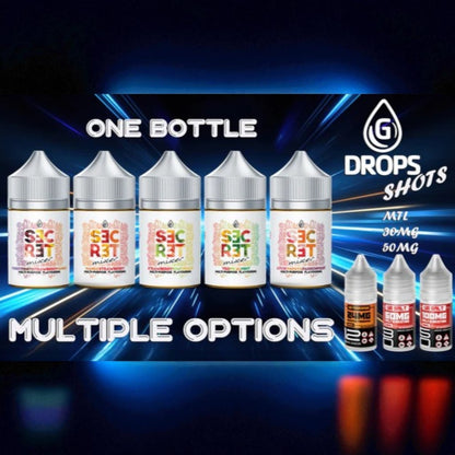 G-Dropz Secret Mixer Longfill Nic Salts 60ml - Combo