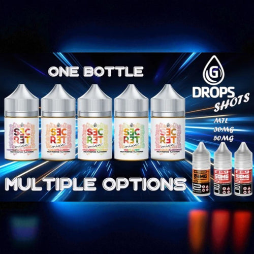 G-Dropz Secret Mixer Longfill Nic Salts 60ml - Combo