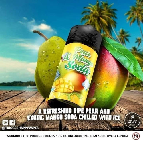 Trigger Happy Pear Mango Soda 120ml 2mg