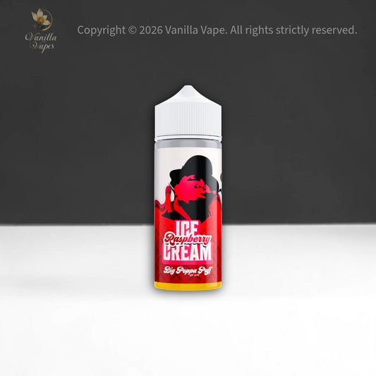 Big Poppa Puff Longfill 120ml Raspberry Ice Cream - Flavour Shot Only