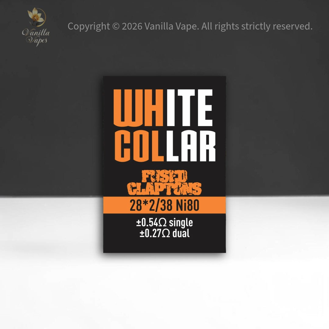 White Collar Fused Claptons - Orange