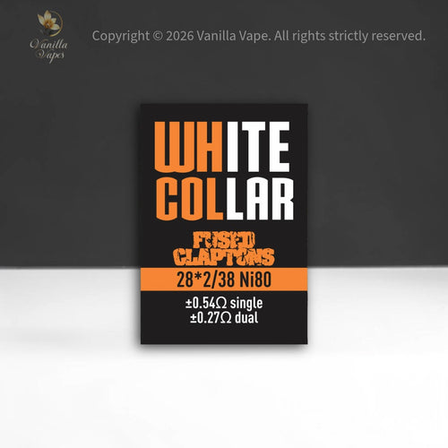 White Collar Fused Claptons - Orange