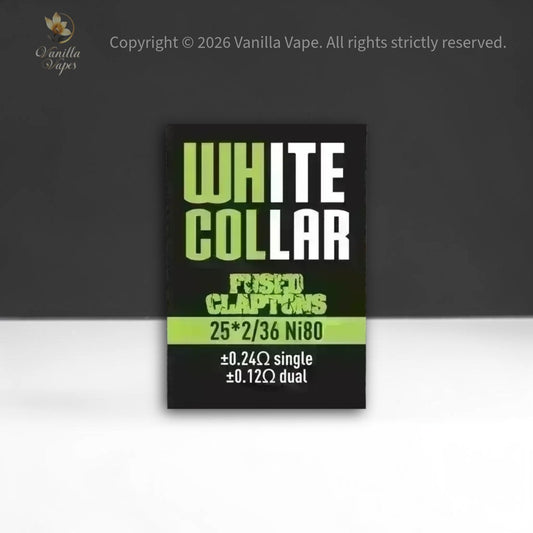 White Collar Fused Clapton - Green