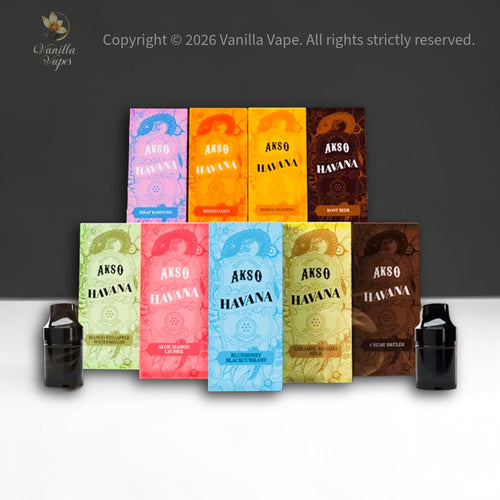Akso Havana Disposable Pods per Pod Vanilla Vape Akso Havana Disposable Pods per Pod Vanilla Vape