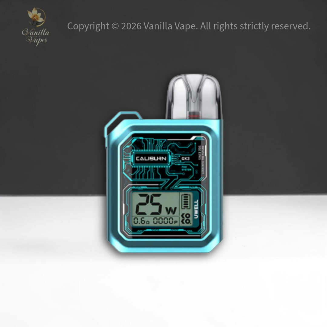 caliburn uwell gk3 Uwell Caliburn GK3 Silver: 900mAh Vape with LCD Screen