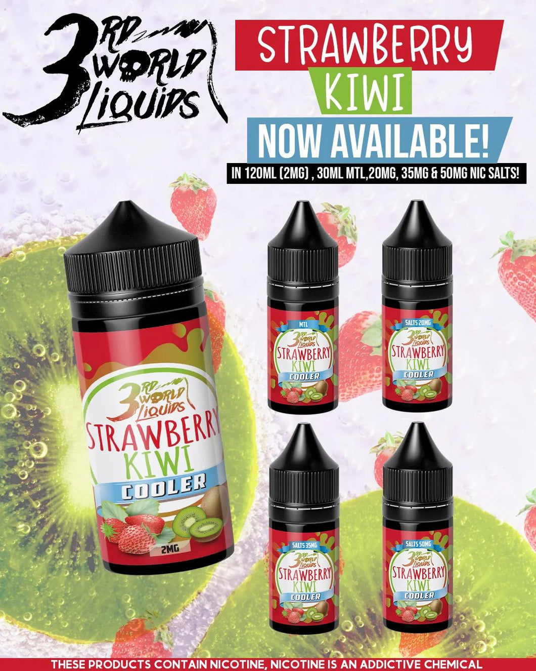 Cosmic Dropz - Strawberry Kiwi Cooler Nic Salts