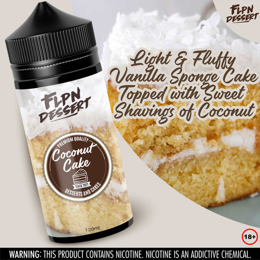 Cosmic Dropz Flpn Dessert Coconut Cake 120ml 2mg