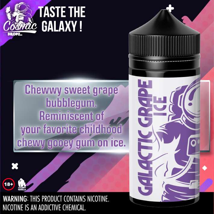 Cosmic Dropz Galactic Grape Ice 120ml 2mg