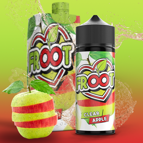 Vapology - Liquid Froot Clear Apple Non Ice 120ml 2mg
