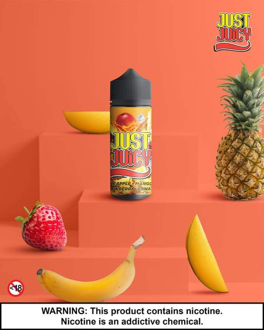 Hidden Cloud - Just Juicy Mango Strawberry Pineapple Banana Nic Salts 30ml