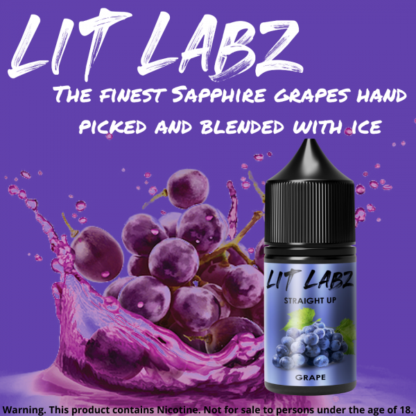 Lit Labz Grape Nic Salts 30ml