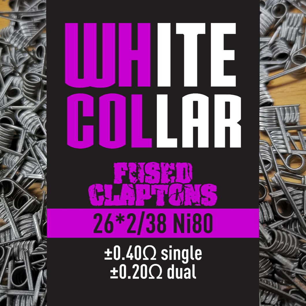 White Collar Fused Clapton - Purple