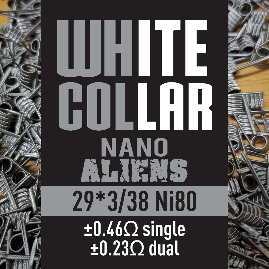 White Collar Nano Aliens - Grey
