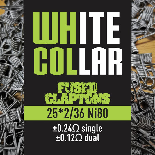 White Collar Fused Clapton - Green