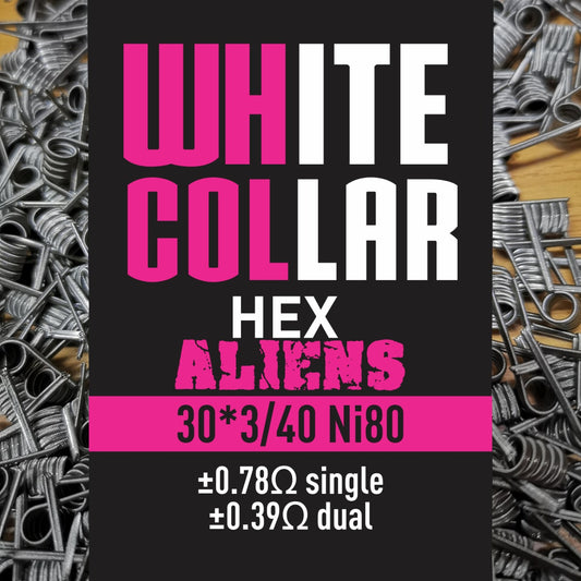 White Collar Hex Aliens - Pink