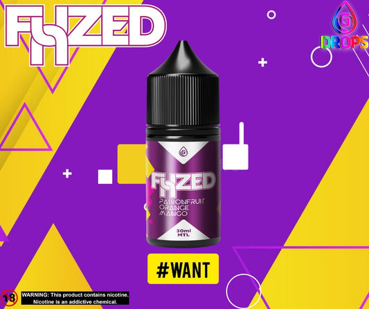 G-Dropz - Fuzed Passionfruit Orange Mango 30ml 12mg