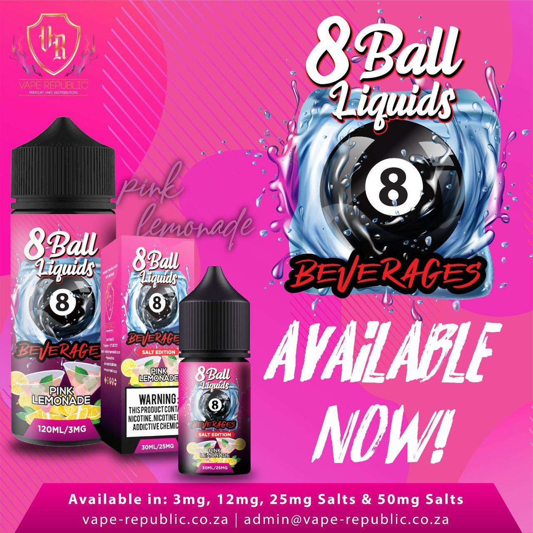 8 Ball E-Liquids - Pink Lemonade 120ml 3mg