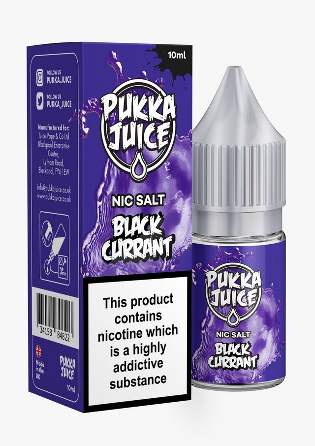 Pukka Juice Black Currant Nic Salts 30ml