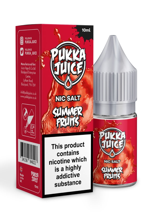 Pukka Juice Summer Fruits Nic Salts 30ml