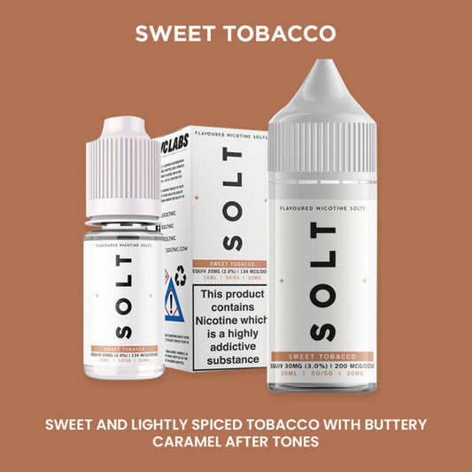 SOLT Sweet Tobacco Nic Salts 30ml 30mg