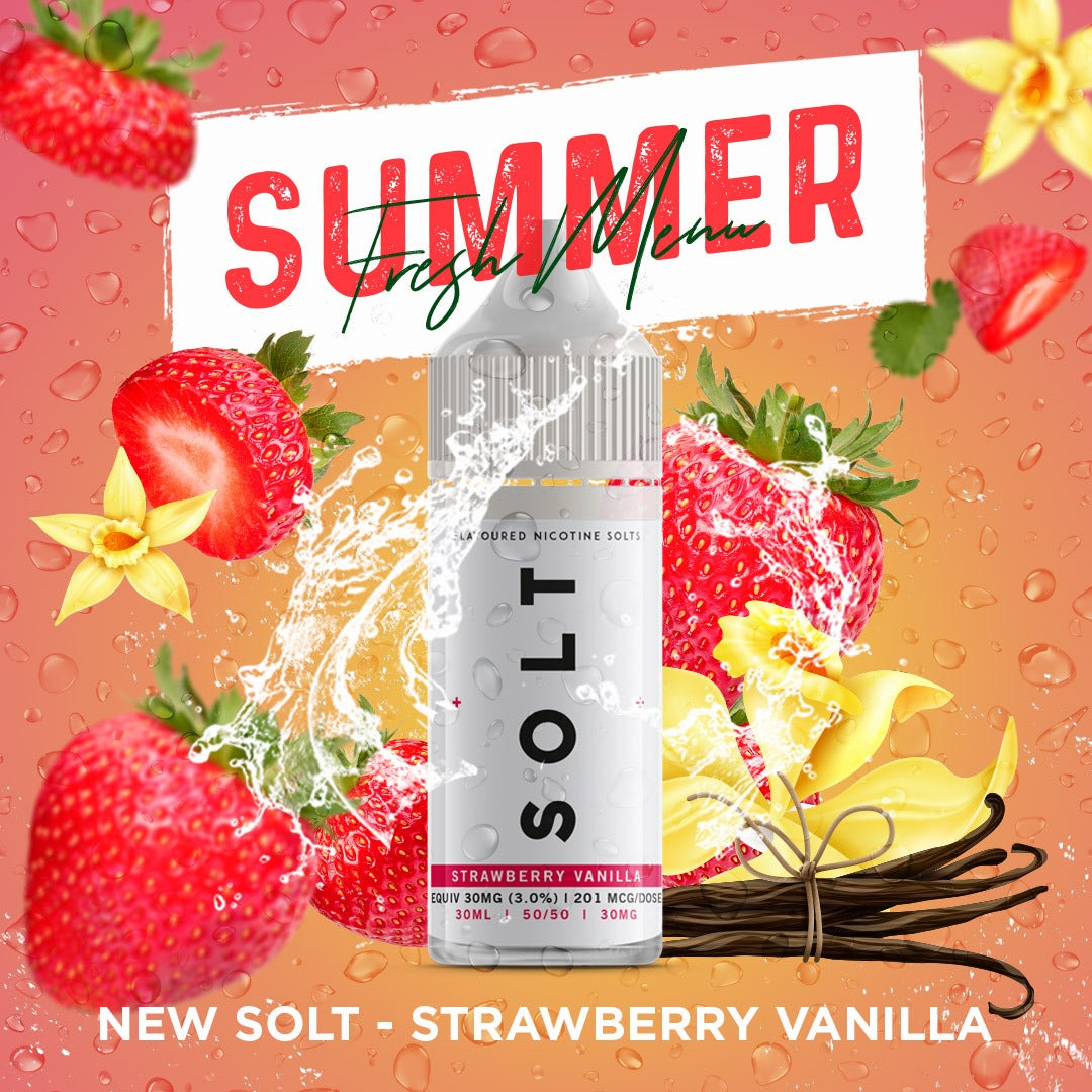 SOLT Strawberry Vanilla Nic Salts 30ml 30mg