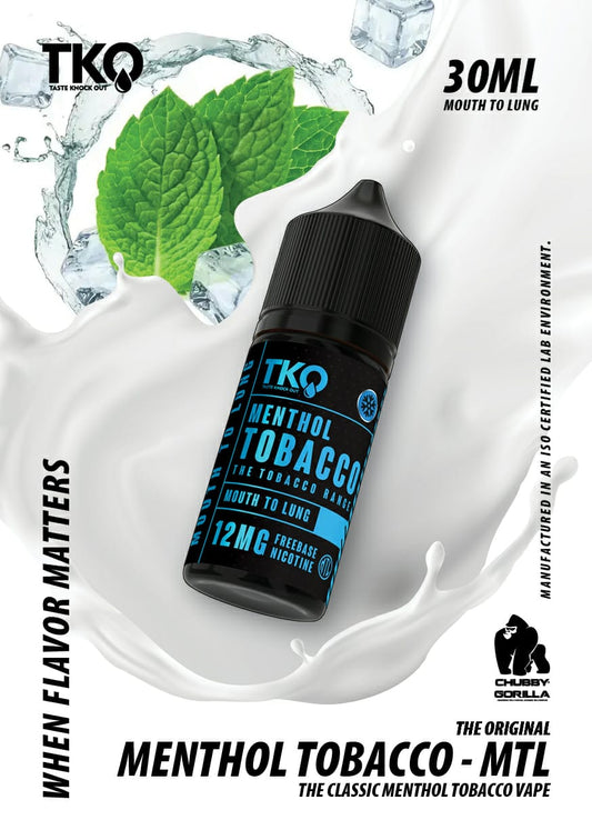 TKO Menthol Tobacco MTL 30ml 12mg