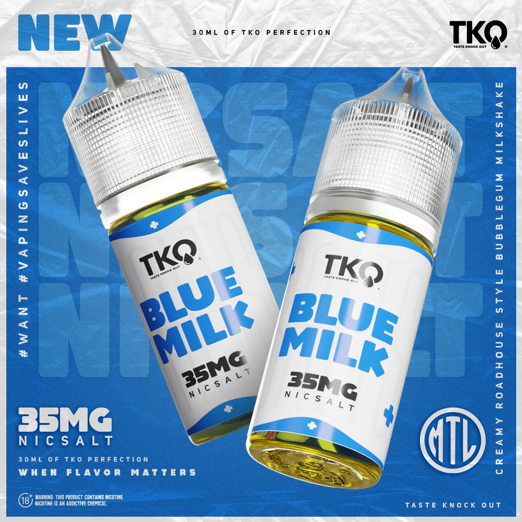 TKO Blue Milk Nic Salts 30ml