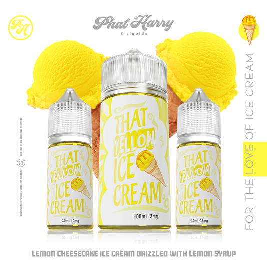 Phat Harry That Yellow Ice Cream Nic Salts 30ml 25mg